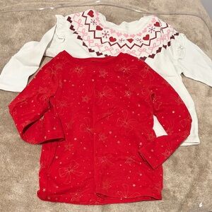 Garanimals Red and White Long Sleeve Tees for Kids